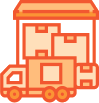 An icon of truck with packages.